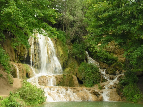 lúčanský vodopád v létě