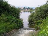 časť jazera v Košiciach - mestskej časti  Sídliska Nad Jazerom