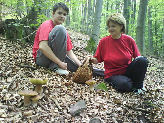 mama a môj brat pri krásnom úlovku