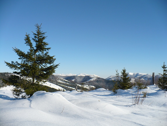 zima na hrebeni Nizkych Tatier