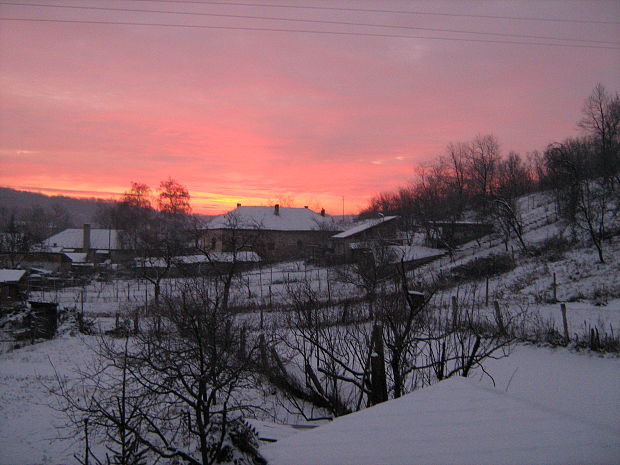 východ slnka nad Mučínom