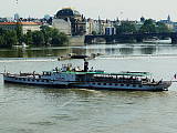 pohľad z Karlovho mosta na Vltavu