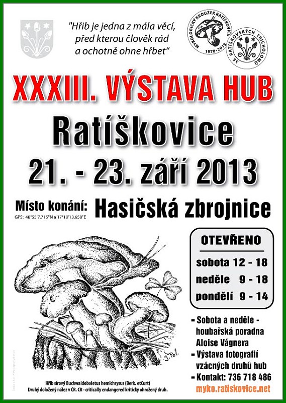XXXIII. Výstava hub Ratíškovice