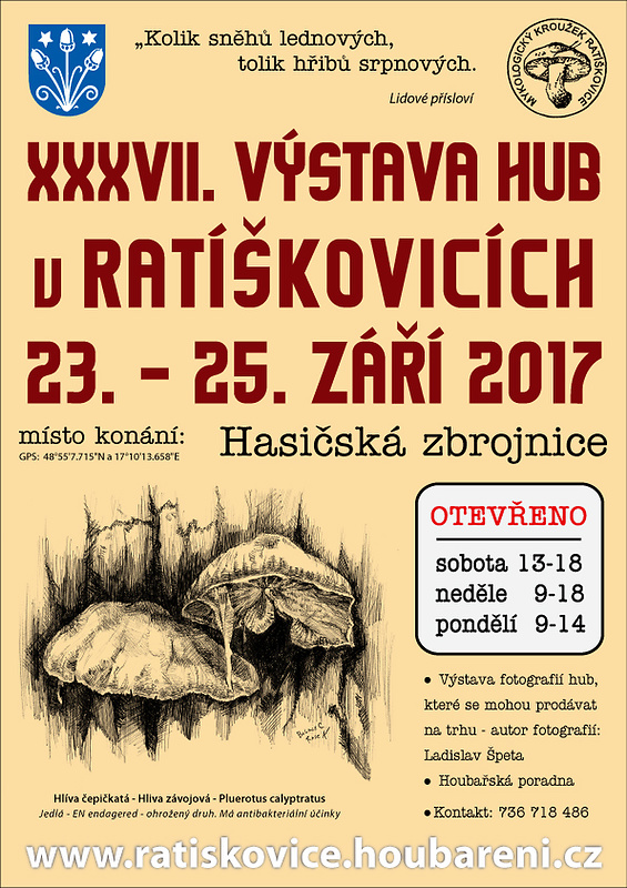 výstava hub Ratíškovice 23.-25.9.