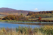 michalovce - jazierko s kopcami pri Oréskom