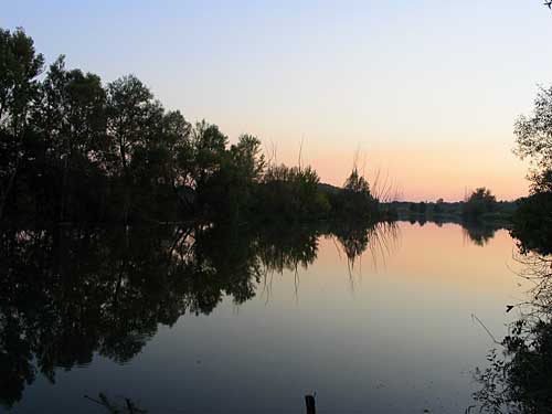 večer na rieke Ipeľ