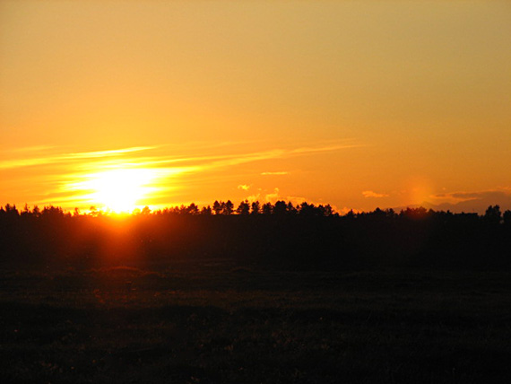 západ slnka