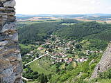 pohľad z Čachtického hradu