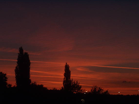 západ slnka v Nitre :)