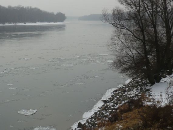 ladove kryhy na Dunaji