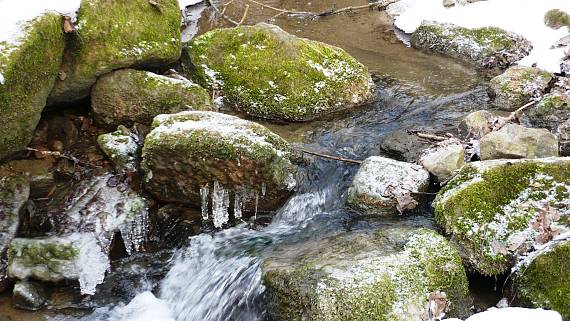 starohorský potok v zime