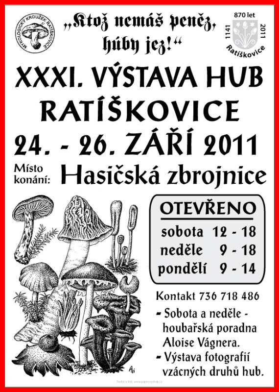 Výstava hub Ratíškovice ČR