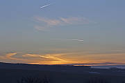 posledný západ Slnka v r. 2011 za Chvojnickú pahorkatinu.