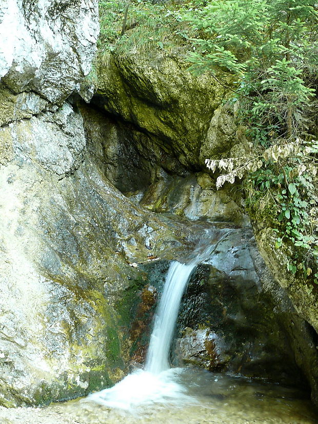 Vodopád v tiesňave Jánošíkové diery