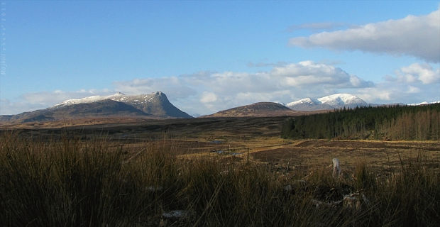 pohľad z rúbaniska Northwest Highlands
