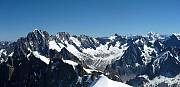 Hrebene Alp z Mont Blancu