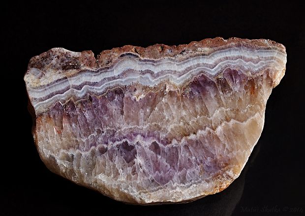 ametyst (river agate)  SiO2
