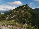 vrch Hoblík 934 m.n.m. z vrchu Valientov diel - Goleštan 770 m.n.m.