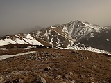 vrch Veľký Fatranský Kriváň 1709 m.n.m. z vrcholu Malého Fatranského Kriváňa 1671 m.n.m.