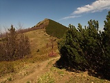 vrch Kraviarske 1361 m.n.m. od sedla Chrapáky 1417 m.n.m.